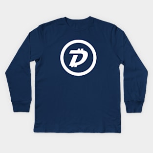 DIGIBYTE logo Kids Long Sleeve T-Shirt